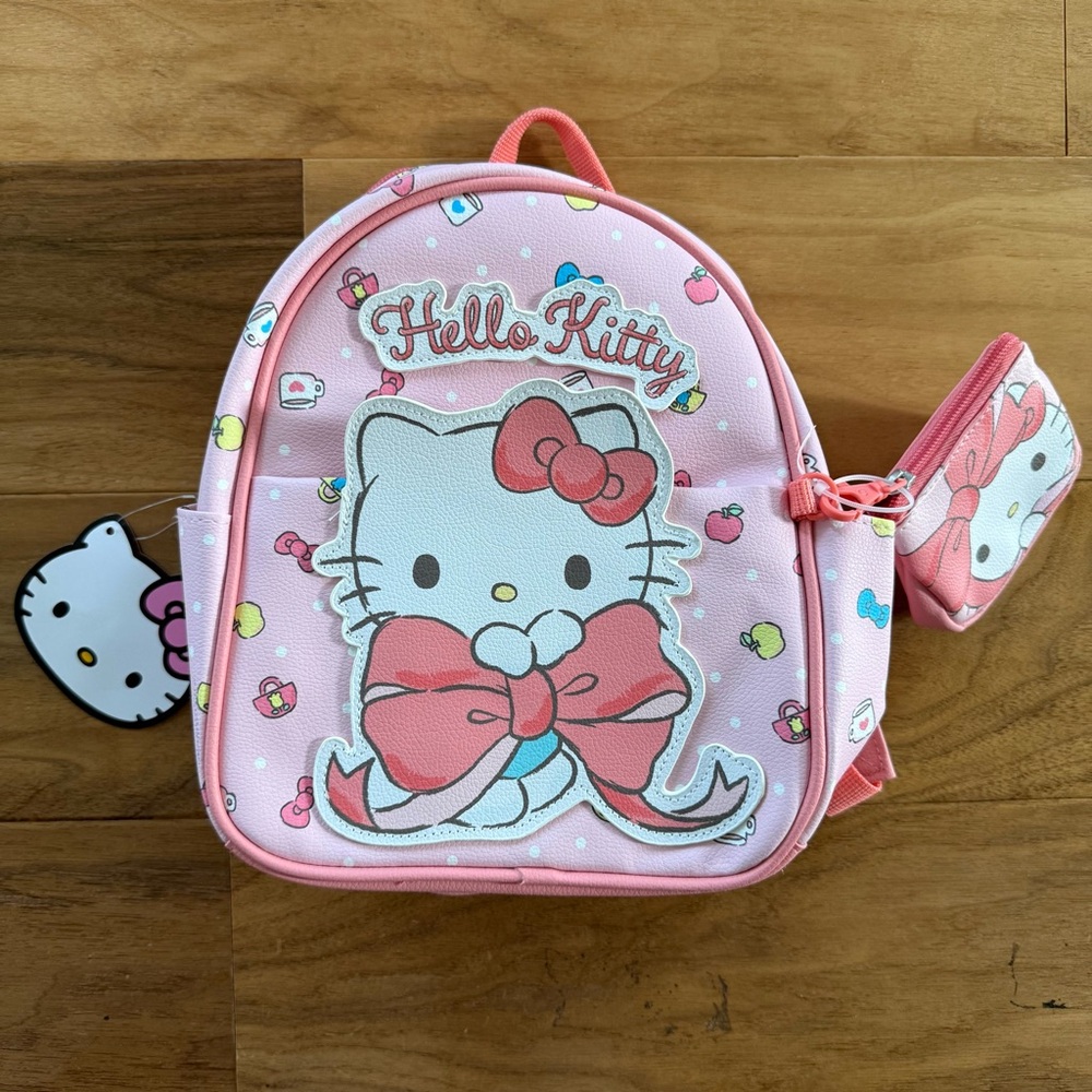 Brand New Hello Kitty Pink 10.5" Mini Backpack with Coin Purse, NWT - Picture 5 of 6